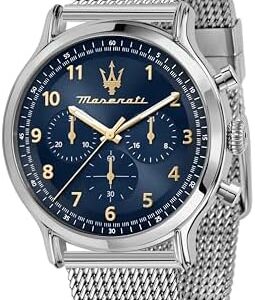 مازيراتي ساعة يد ايبوكا للرجال اصدار محدود، كرونوغراف، ساعة كوارتز - R8873618022، بمينا بلو صن راي، بسوار فضة اشتري اون لاين بأفضل الاسعار في السعودية - سوق.كوم الان اصبحت امازون السعودية